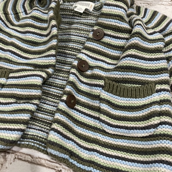 Gymboree Hooded Sweater Button 3-6 Months - Picture 2 of 2